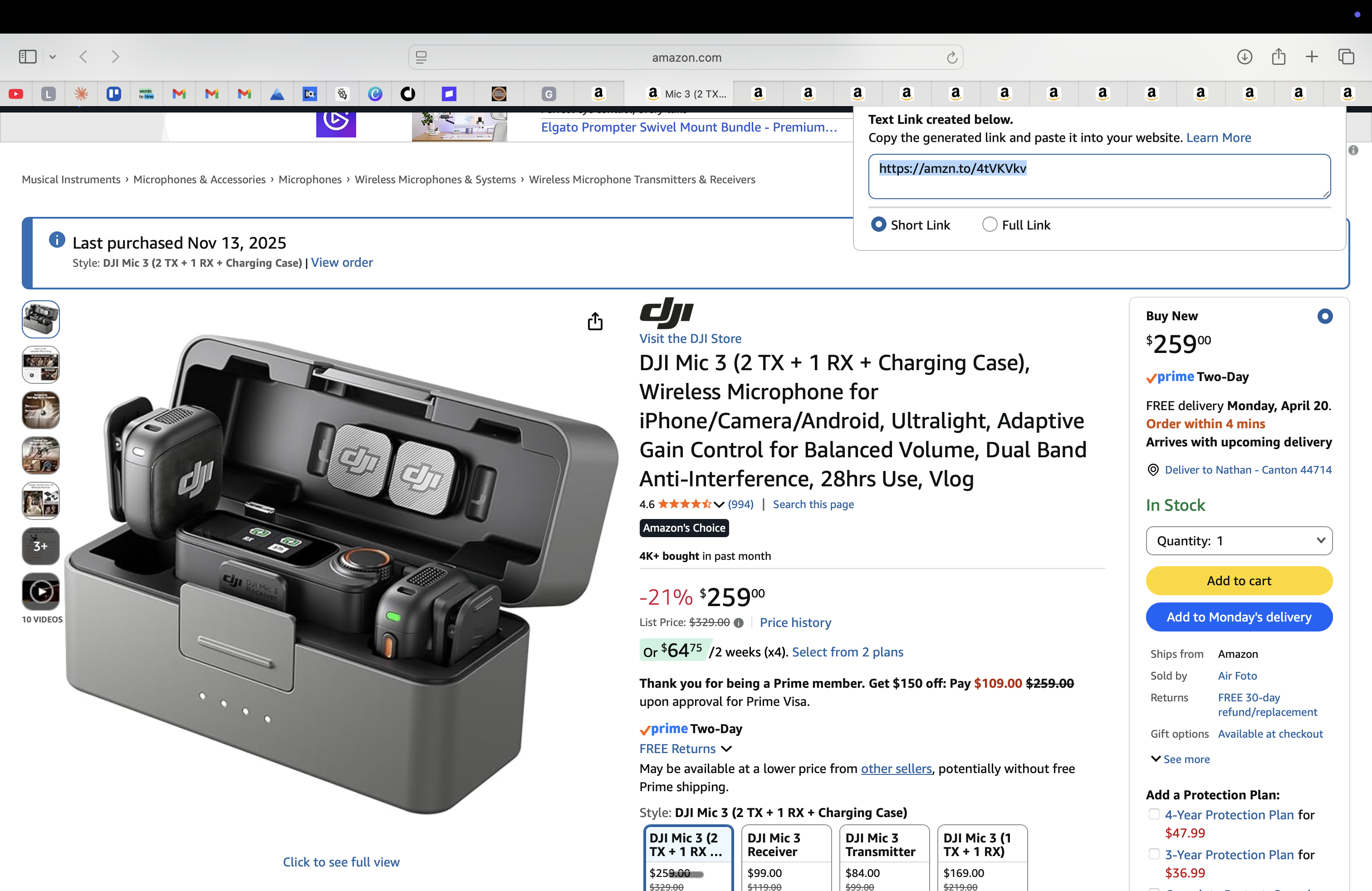 DJI Mic 3 (2 TX + 1 RX + Case)