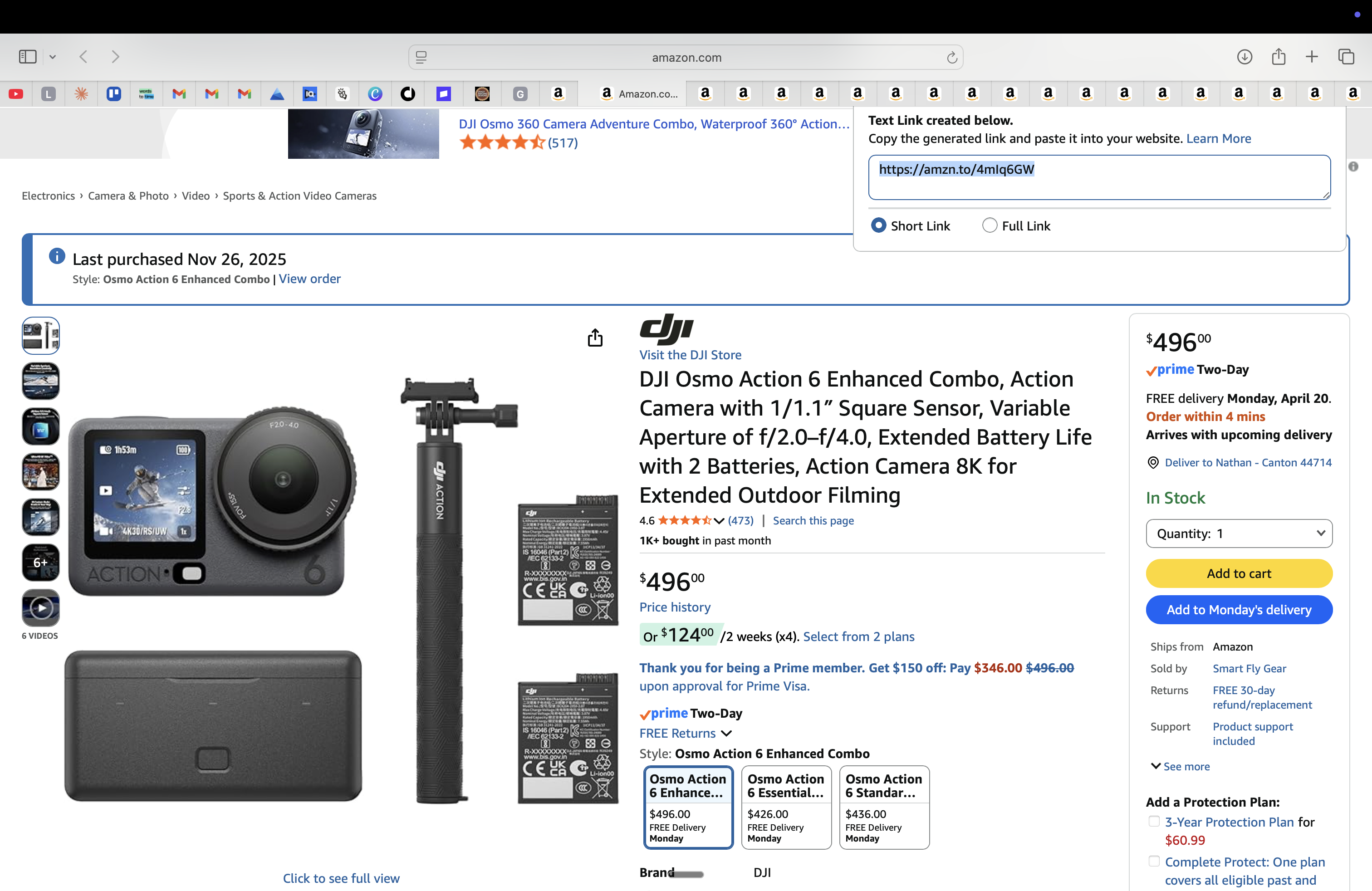 DJI Osmo Action 6 Enhanced Combo