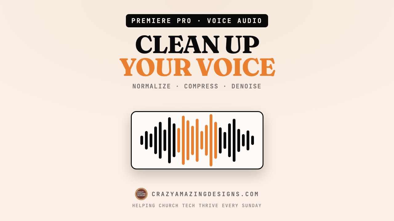 Clean Up Voice Audio in Premiere Pro: Normalize, Compress, EQ, Denoise