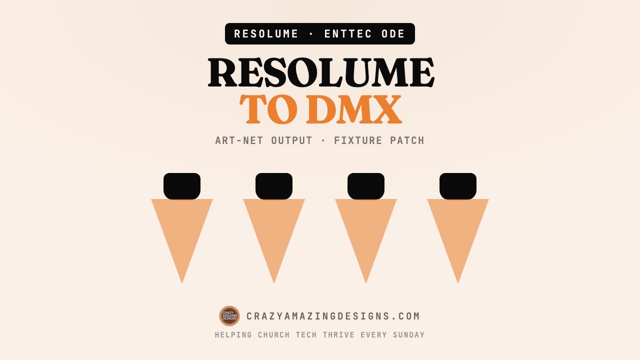 Resolume Arena DMX Output: Pixel Map Lights Through an Enttec ODE