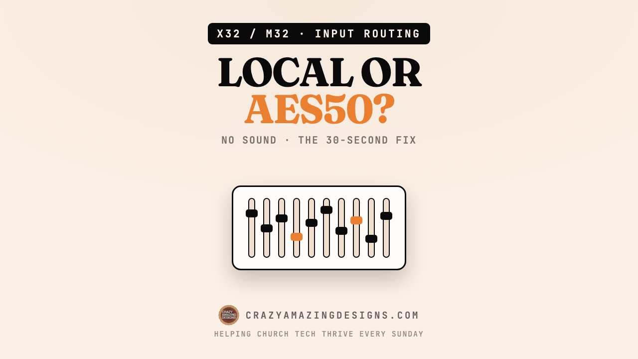X32 Stage Box No Sound? Local vs AES50 Input Routing Fix